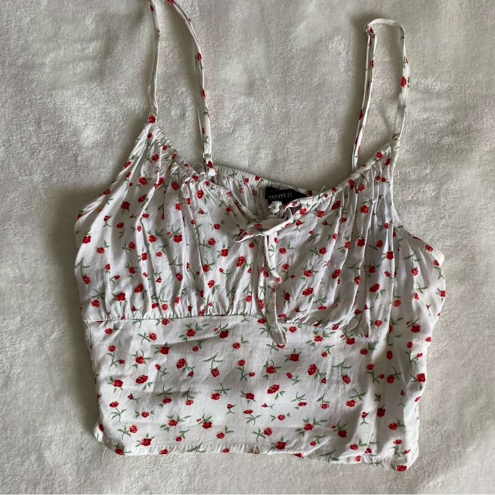 Forever 21 Cherry Crop Top